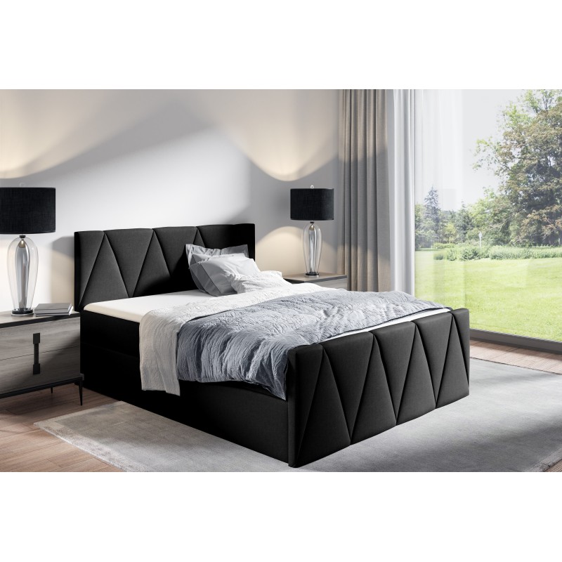 Canto Lux continental bed with a storage compartment for bedding, fabric Rico 13 Canto Lux continental bed with a storage compartment for bedding, fabric Rico 13