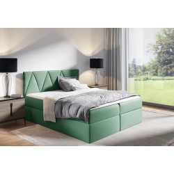 Continental bed Canto with a storage compartment for bedding, fabric Rico 18