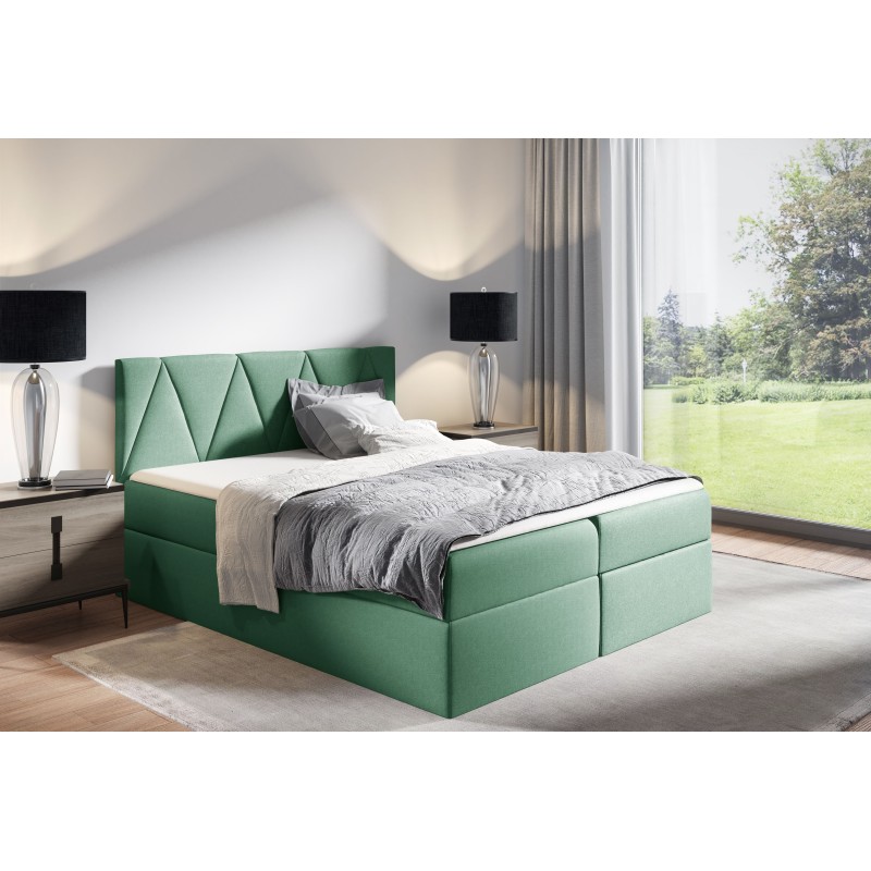 Continental bed Canto with a storage compartment for bedding, fabric Rico 18 Continental bed Canto with a storage compartment for bedding, fabric Rico 18