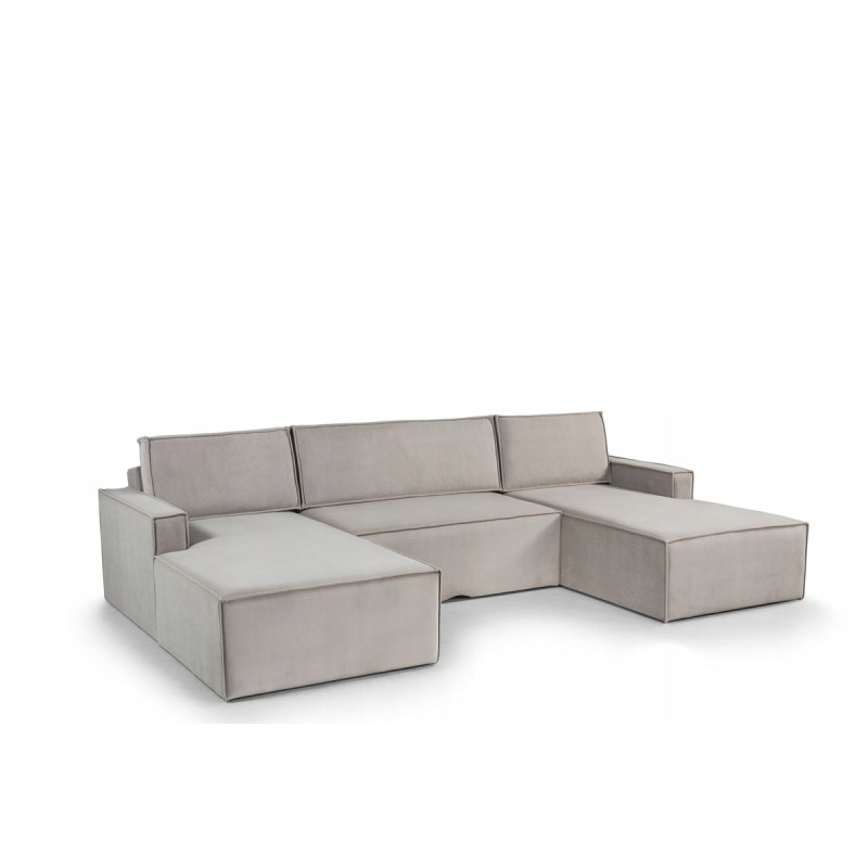 Moon sectional sofa with a sleeping function, U-shaped storage Moon sectional sofa with a sleeping function, U-shaped storage