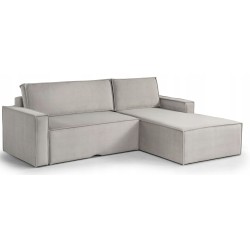Moon corner sofa with a folding sleeping function and storage compartment Moon corner sofa with a folding sleeping function and storage compartment