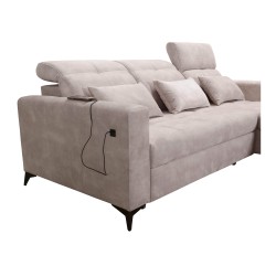 Luxury Zeni Corner Sofa with Sleeping Function in Velvet Fabric, Wave 10 | Your Place for Comfort Luxury Zeni Corner Sofa with Sleeping Function in Velvet Fabric, Wave 10 | Your Place for Comfort