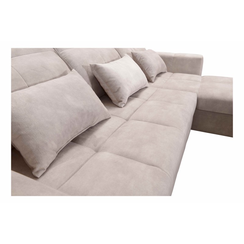 Luxury Zeni Corner Sofa with Sleeping Function in Velvet Fabric, Wave 12 | Your Place for Comfort Luxury Zeni Corner Sofa with Sleeping Function in Velvet Fabric, Wave 12 | Your Place for Comfort