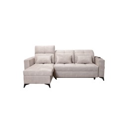 Luxury Zeni Corner Sofa with Sleeping Function in Velvet Fabric, Wave 1 | Your Place for Comfort Luxury Zeni Corner Sofa with Sleeping Function in Velvet Fabric, Wave 1 | Your Place for Comfort