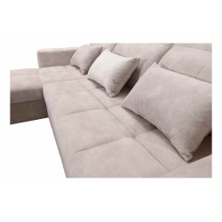 Luxury Zeni Corner Sofa with Sleeping Function in Velvet Fabric, Wave 15 | Your Place for Comfort Luxury Zeni Corner Sofa with Sleeping Function in Velvet Fabric, Wave 15 | Your Place for Comfort