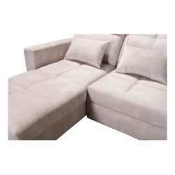 Luxury Zeni Corner Sofa with Sleeping Function in Velvet Fabric, Wave 15 | Your Place for Comfort Luxury Zeni Corner Sofa with Sleeping Function in Velvet Fabric, Wave 15 | Your Place for Comfort
