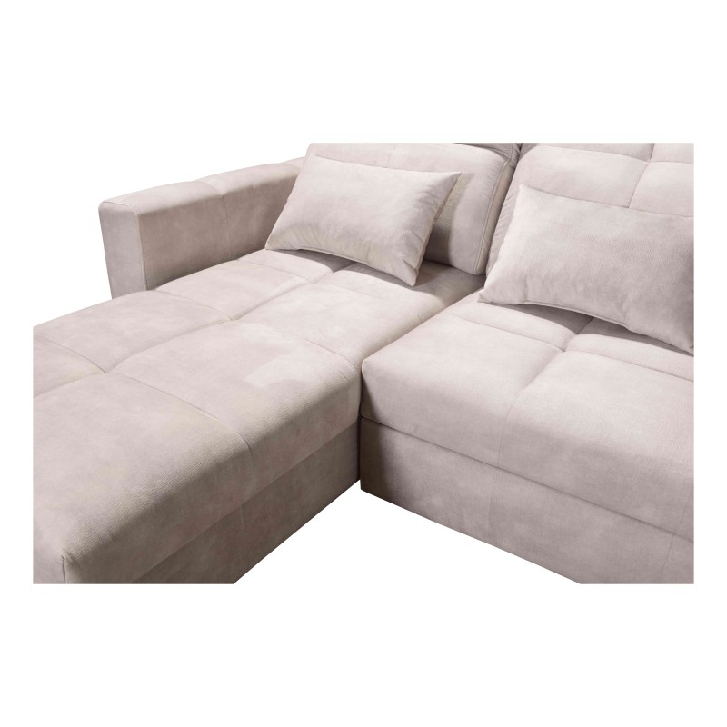 Luxury Zeni Corner Sofa with Sleeping Function in Velvet Fabric, Wave 15 | Your Place for Comfort Luxury Zeni Corner Sofa with Sleeping Function in Velvet Fabric, Wave 15 | Your Place for Comfort