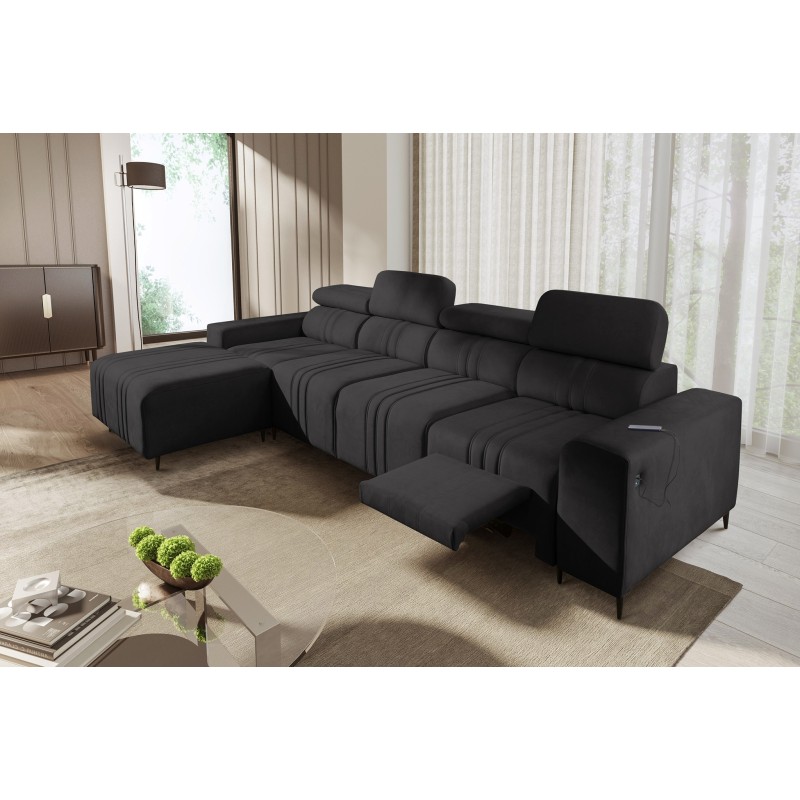 Narożnik Verona XII Mix z funkcją spania oraz funkcją relax manualna tkanina Vena 20 Narożnik Verona XII Mix z funkcją spania oraz funkcją relax manualna tkanina Vena 20
