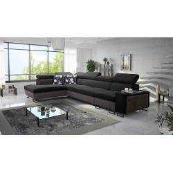 Narożnik Prestige XI Maxi z funkcją spania i portem usb tkanina Freya 210.25 + Tauro 8207