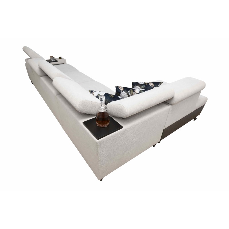 Narożnik Prestige XI Maxi z funkcją spania i portem usb tkanina Freya 210.20 + Tauro 8207 Narożnik Prestige XI Maxi z funkcją spania i portem usb tkanina Freya 210.20 + Tauro 8207