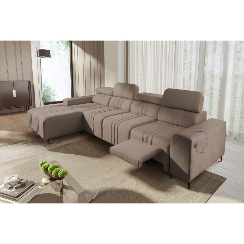 Narożnik Verona XII Mix z funkcją spania oraz funkcją relax manualna tkanina Vena 14 Narożnik Verona XII Mix z funkcją spania oraz funkcją relax manualna tkanina Vena 14