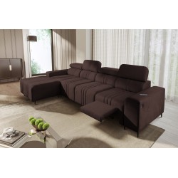 Narożnik Verona XII Mix z funkcją spania oraz funkcją relax manualna tkanina Vena 13
