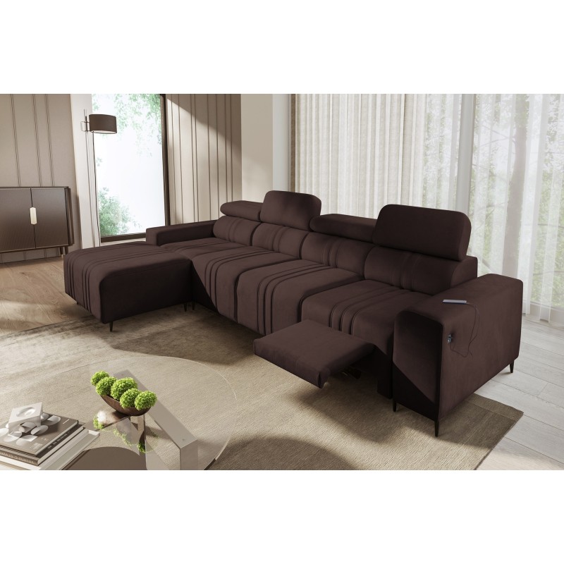 Narożnik Verona XII Mix z funkcją spania oraz funkcją relax manualna tkanina Vena 13 Narożnik Verona XII Mix z funkcją spania oraz funkcją relax manualna tkanina Vena 13