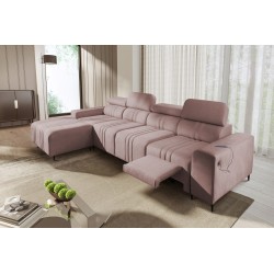 Narożnik Verona XII Mix z funkcją spania oraz funkcją relax manualna tkanina Vena 10