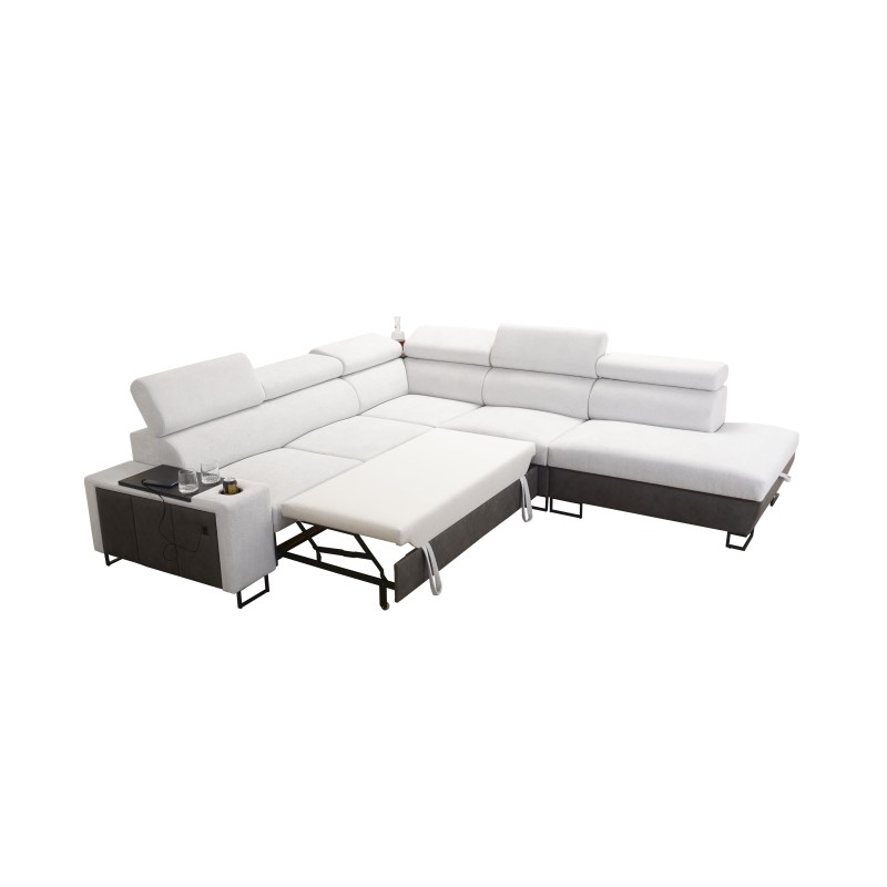 Esquina Prestige IX con función de cama y puerto USB - Suave al tacto, Freya 210.24 + Tauro 8207 Esquina Prestige IX con función de cama y puerto USB - Suave al tacto, Freya 210.24 + Tauro 8207