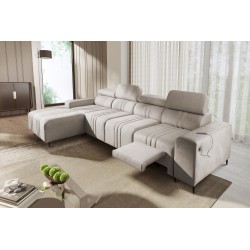 Narożnik Verona XII Mix z funkcją spania oraz funkcją relax manualna tkanina Vena 9