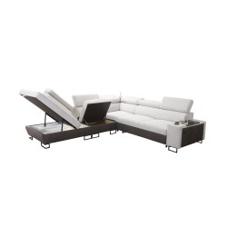 Esquina Prestige IX con función de cama y puerto USB - Suave al tacto, Freya 210.24 + Tauro 8207 Esquina Prestige IX con función de cama y puerto USB - Suave al tacto, Freya 210.24 + Tauro 8207