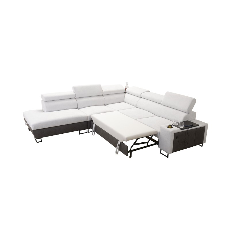 Esquina Prestige IX con función de cama y puerto USB - Suave al tacto, Freya 210.24 + Tauro 8207 Esquina Prestige IX con función de cama y puerto USB - Suave al tacto, Freya 210.24 + Tauro 8207