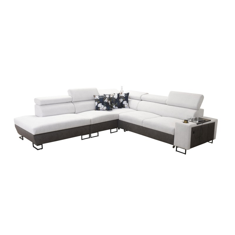 Esquina Prestige IX con función de cama y puerto USB - Suave al tacto, Freya 210.24 + Tauro 8207 Esquina Prestige IX con función de cama y puerto USB - Suave al tacto, Freya 210.24 + Tauro 8207