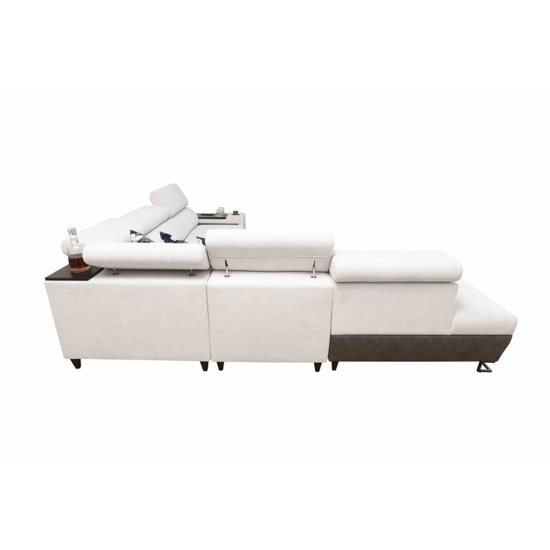 Narożnik Prestige IX z funkcją spania i portem usb tkanina Freya 210.24 + Tauro 8207 Narożnik Prestige IX z funkcją spania i portem usb tkanina Freya 210.24 + Tauro 8207