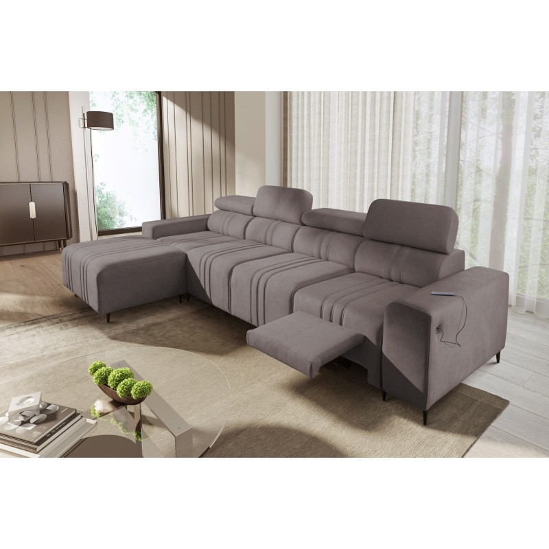 Narożnik Verona XII Mix z funkcją spania oraz funkcją relax manualna tkanina Vena 8 Narożnik Verona XII Mix z funkcją spania oraz funkcją relax manualna tkanina Vena 8