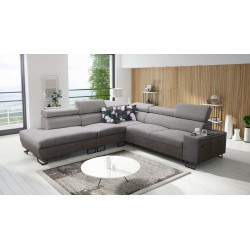 Narożnik Prestige IX z funkcją spania i portem usb tkanina Freya 210.23 + Tauro 8207