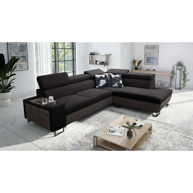 Prestige VII Corner Sofa with Soft Touch, Freya 210.25 + Tauro 8207 - elegance and functionality in one
