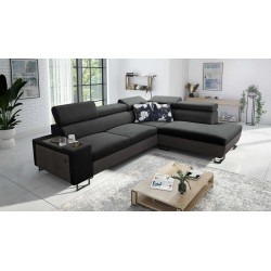 Narożnik Prestige VII z Miękka w dotyku, Freya 210.24 + Tauro 8207 - elegancja i funkcjonalność w jednym