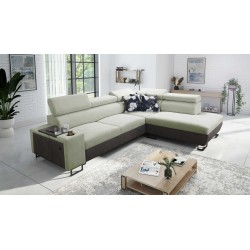 Prestige VII Corner Sofa with Soft to the Touch, Freya 210.11 + Tauro 8207 - elegance and functionality in one