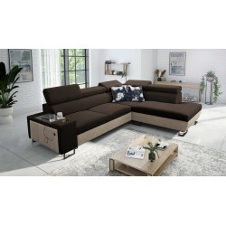 Narożnik Prestige VII z Miękka w dotyku, Freya 210.08 + Tauro 8203 - elegancja i funkcjonalność w jednym