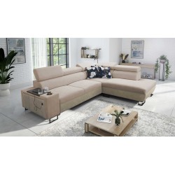 Narożnik Prestige VII z Miękka w dotyku, Freya 210.04 + Tauro 8203 - elegancja i funkcjonalność w jednym