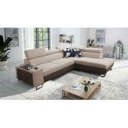 Narożnik Prestige VII z Miękka w dotyku, Freya 210.04 + Tauro 8202 - elegancja i funkcjonalność w jednym