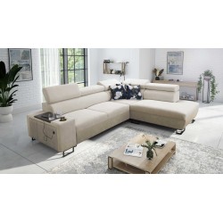 Narożnik Prestige VII z Miękka w dotyku, Freya 210.02 + Tauro 8203 - elegancja i funkcjonalność w jednym