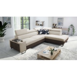 Prestige VII Corner Sofa with Soft-to-the-Touch Freya 210.02 + Tauro 8202 - elegance and functionality in one