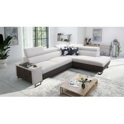 Narożnik Prestige VII z Miękka w dotyku, Freya 210.18 + Tauro 8207 - elegancja i funkcjonalność w jednym