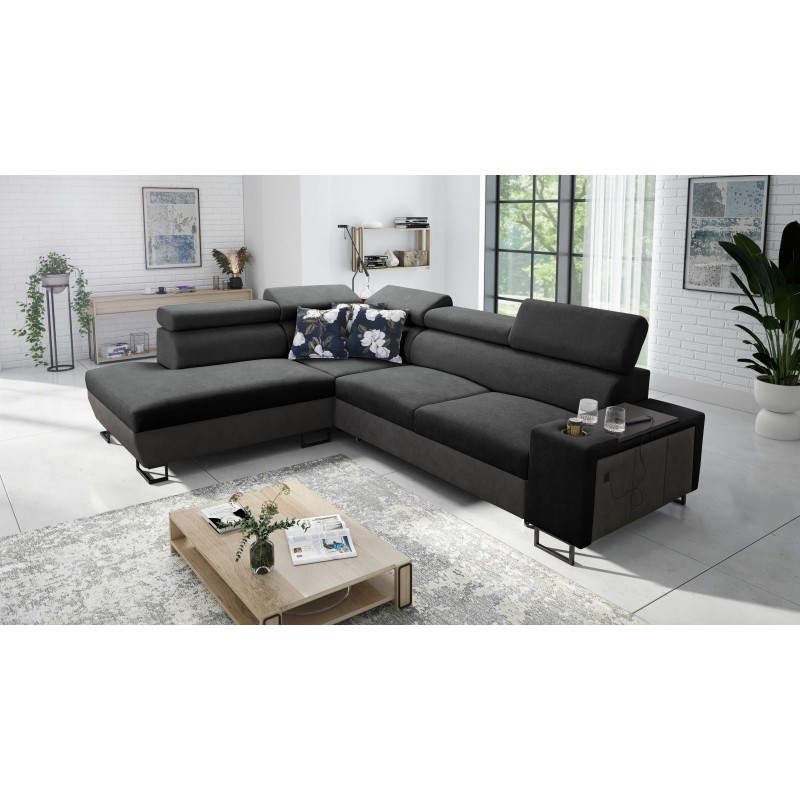 Prestige VII Corner Sofa with Soft to the Touch, Freya 210.24 + Tauro 8207 - elegance and functionality in one