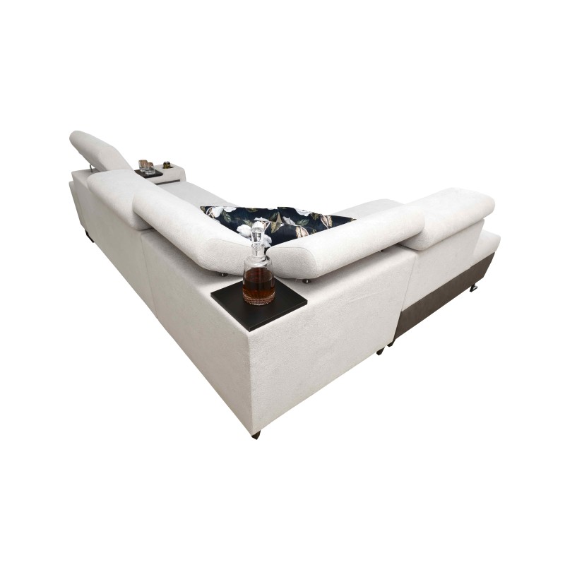 Narożnik Prestige VII z funkcją spania i portem usb tkanina Freya 210.20 + Tauro 8207 Narożnik Prestige VII z funkcją spania i portem usb tkanina Freya 210.20 + Tauro 8207