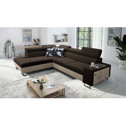 Narożnik Prestige VII z Miękka w dotyku, Freya 210.08 + Tauro 8203 - elegancja i funkcjonalność w jednym