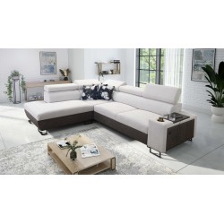 Narożnik Prestige VII z Miękka w dotyku, Freya 210.18 + Tauro 8207 - elegancja i funkcjonalność w jednym