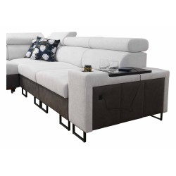 Narożnik Prestige III z funkcją spania i portem usb tkanina Freya 210.18 + Tauro 8207 Narożnik Prestige III z funkcją spania i portem usb tkanina Freya 210.18 + Tauro 8207