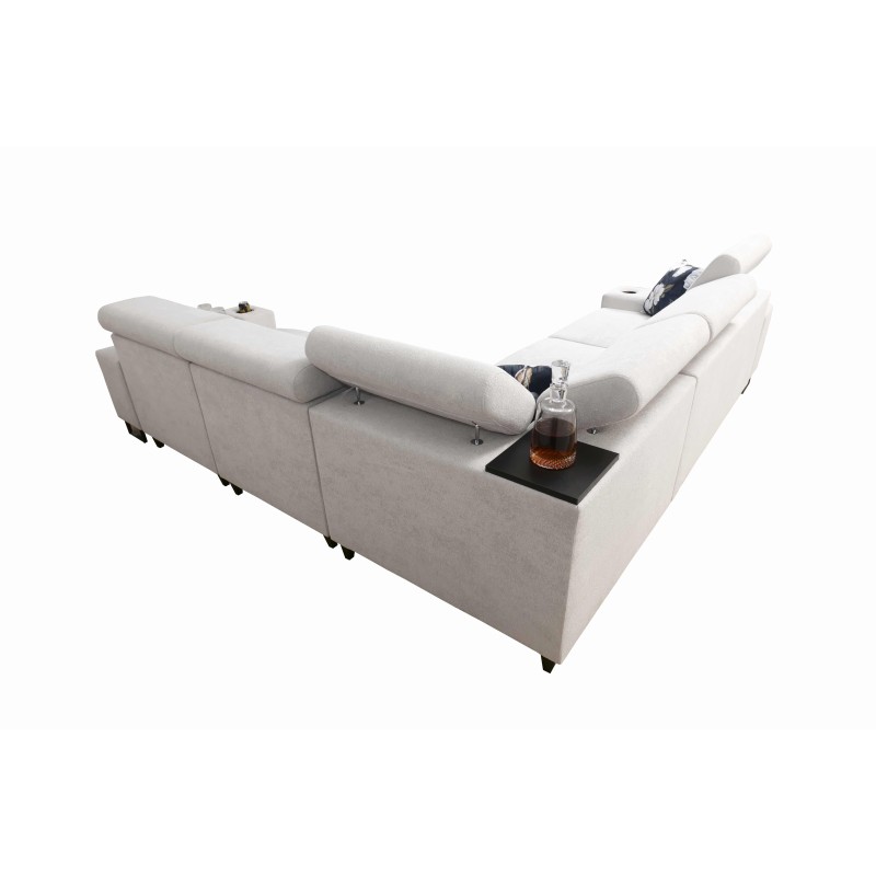 Narożnik Prestige III z funkcją spania i portem usb tkanina Freya 210.18 + Tauro 8207 Narożnik Prestige III z funkcją spania i portem usb tkanina Freya 210.18 + Tauro 8207