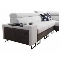 Narożnik Prestige III z funkcją spania i portem usb tkanina Freya 210.24 + Tauro 8207 Narożnik Prestige III z funkcją spania i portem usb tkanina Freya 210.24 + Tauro 8207