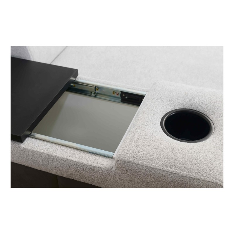 Esquina Prestige III con función de cama y puerto USB - Suave al tacto, Freya 210.08 + Tauro 8203 Esquina Prestige III con función de cama y puerto USB - Suave al tacto, Freya 210.08 + Tauro 8203