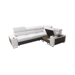 Narożnik Prestige II z funkcją spania i portem usb tkanina Freya 210.24 + Tauro 8207 Narożnik Prestige II z funkcją spania i portem usb tkanina Freya 210.24 + Tauro 8207