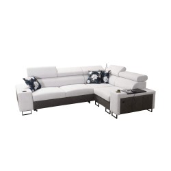 Narożnik Prestige II z funkcją spania i portem usb tkanina Freya 210.24 + Tauro 8207 Narożnik Prestige II z funkcją spania i portem usb tkanina Freya 210.24 + Tauro 8207
