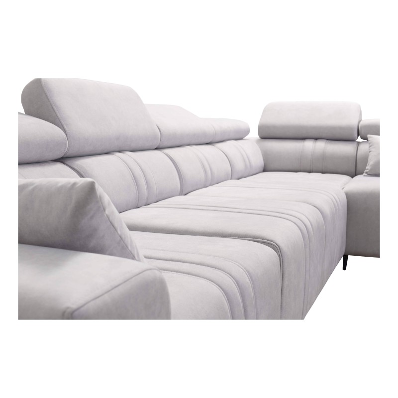 Exclusive Verona XI Corner Sofa with Sleeping Function in Velvet Fabric, Vena 9 | Your Ideal Furniture Exclusive Verona XI Corner Sofa with Sleeping Function in Velvet Fabric, Vena 9 | Your Ideal Furniture
