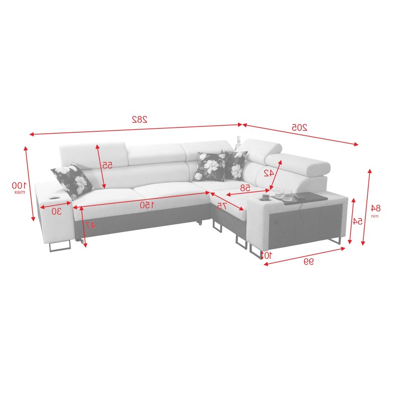 Prestige II Corner Sofa with Sleeping Function - Luxury and Comfort in Your Living Room Prestige II Corner Sofa with Sleeping Function - Luxury and Comfort in Your Living Room