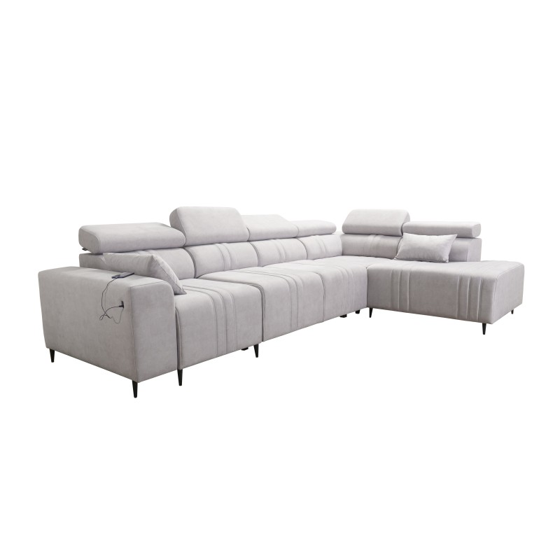 Exclusive Verona XI Corner Sofa with Sleeping Function in Velvet Fabric, Vena 9 | Your Ideal Furniture Exclusive Verona XI Corner Sofa with Sleeping Function in Velvet Fabric, Vena 9 | Your Ideal Furniture