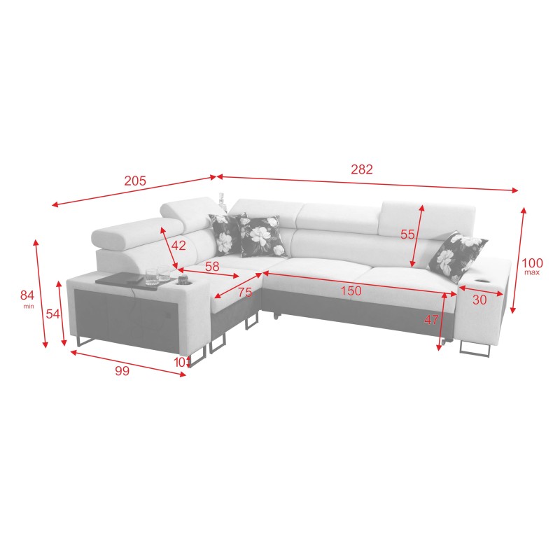Prestige II Corner Sofa with Sleeping Function - Luxury and Comfort in Your Living Room Prestige II Corner Sofa with Sleeping Function - Luxury and Comfort in Your Living Room