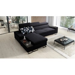 Prestige I Maxi corner sofa with sleeping function and USB port - Plecionka, Sawana 14